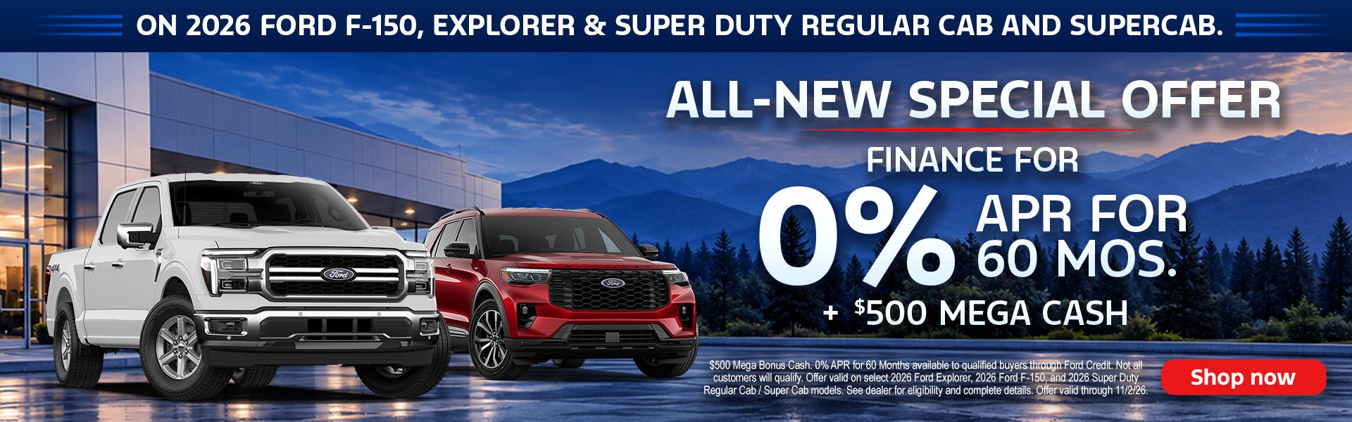 0% APR for 60 Months