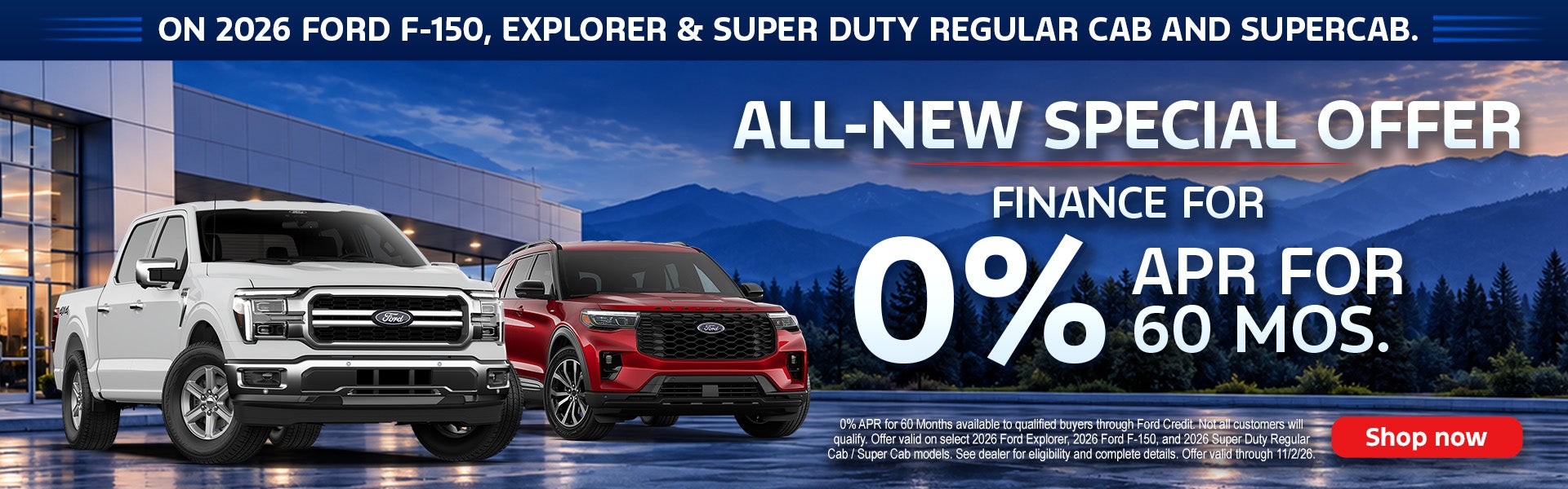 0% APR for 60 Months
